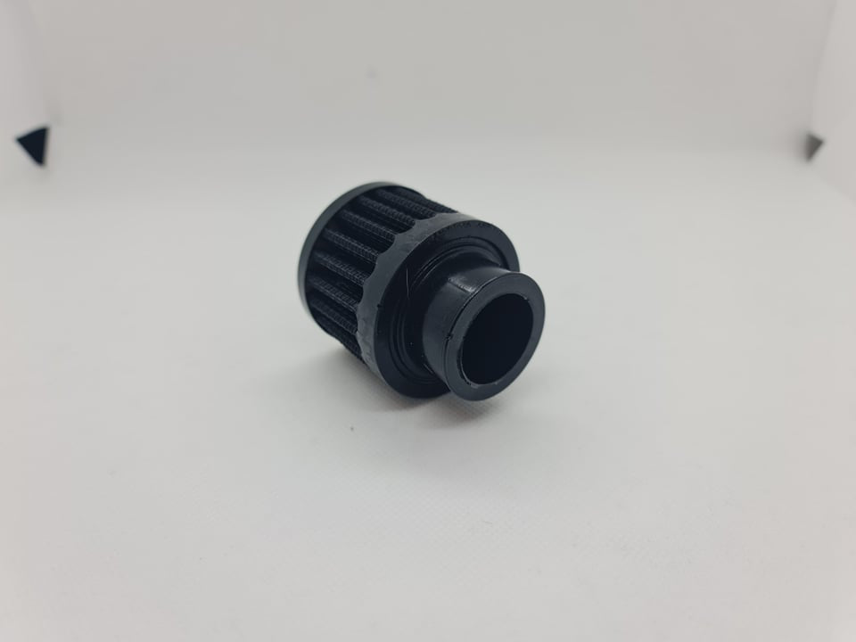 50mm Black Breather Filter 25mm inlet